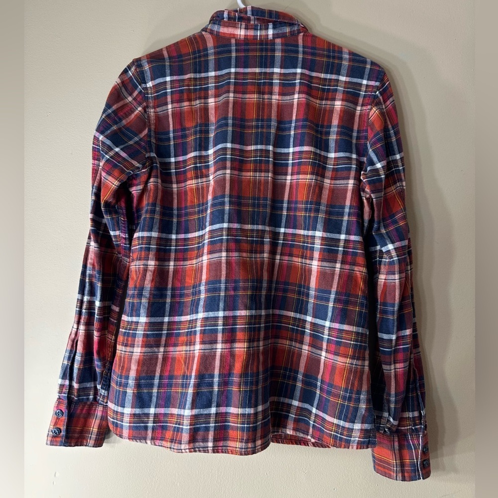 Patagonia Multicolor Plaid Women's Button-Down Shirt / patchwork Clif company - Picture 4 of 9